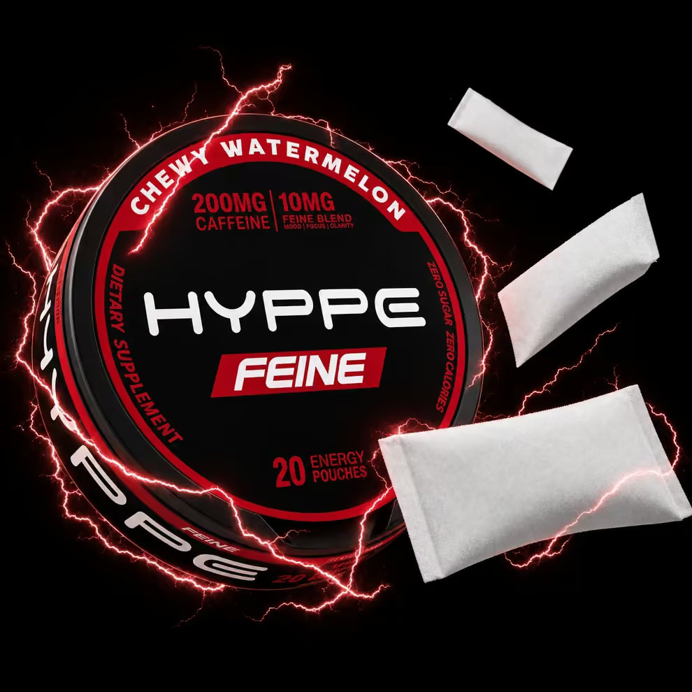 FEINE Chewy Watermelon caffeine pouches