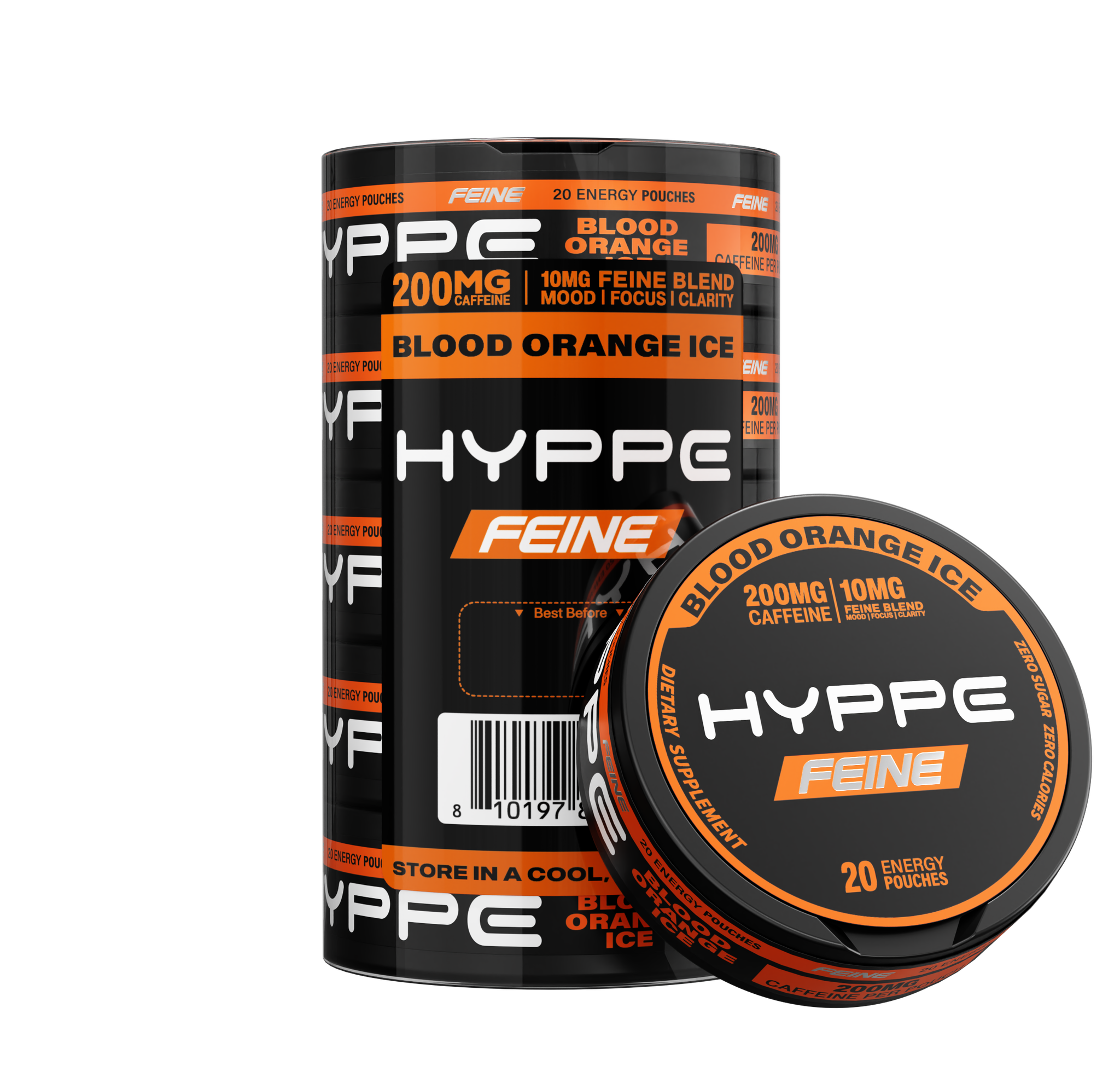 HYPPE FEINE energy pouches 200mg caffeine — view 10