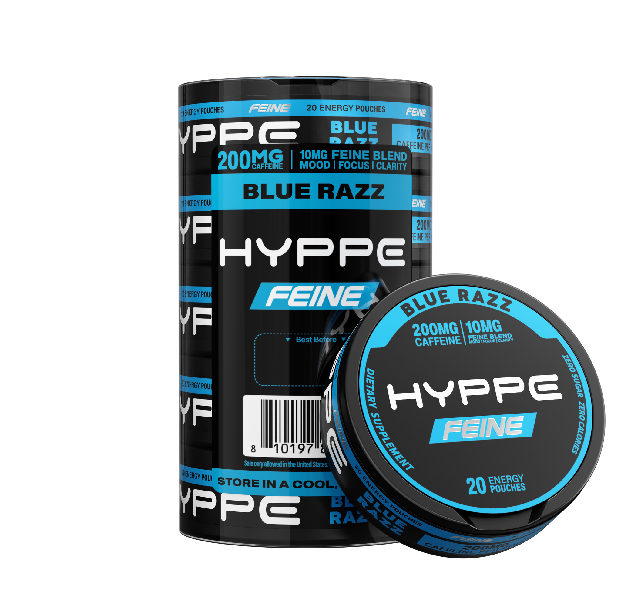 HYPPE FEINE energy pouches 200mg caffeine — view 11