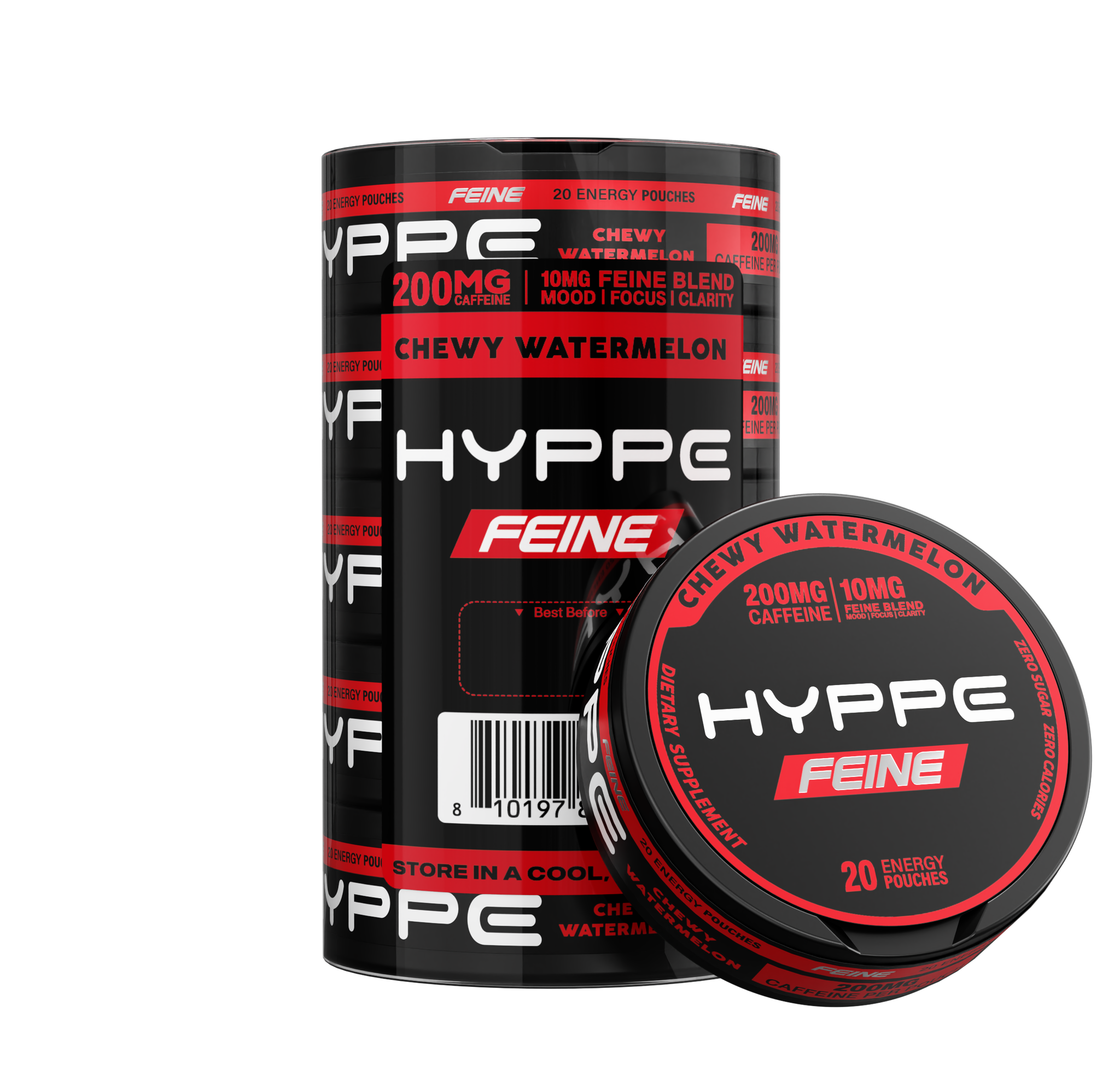 HYPPE FEINE energy pouches 200mg caffeine — view 12