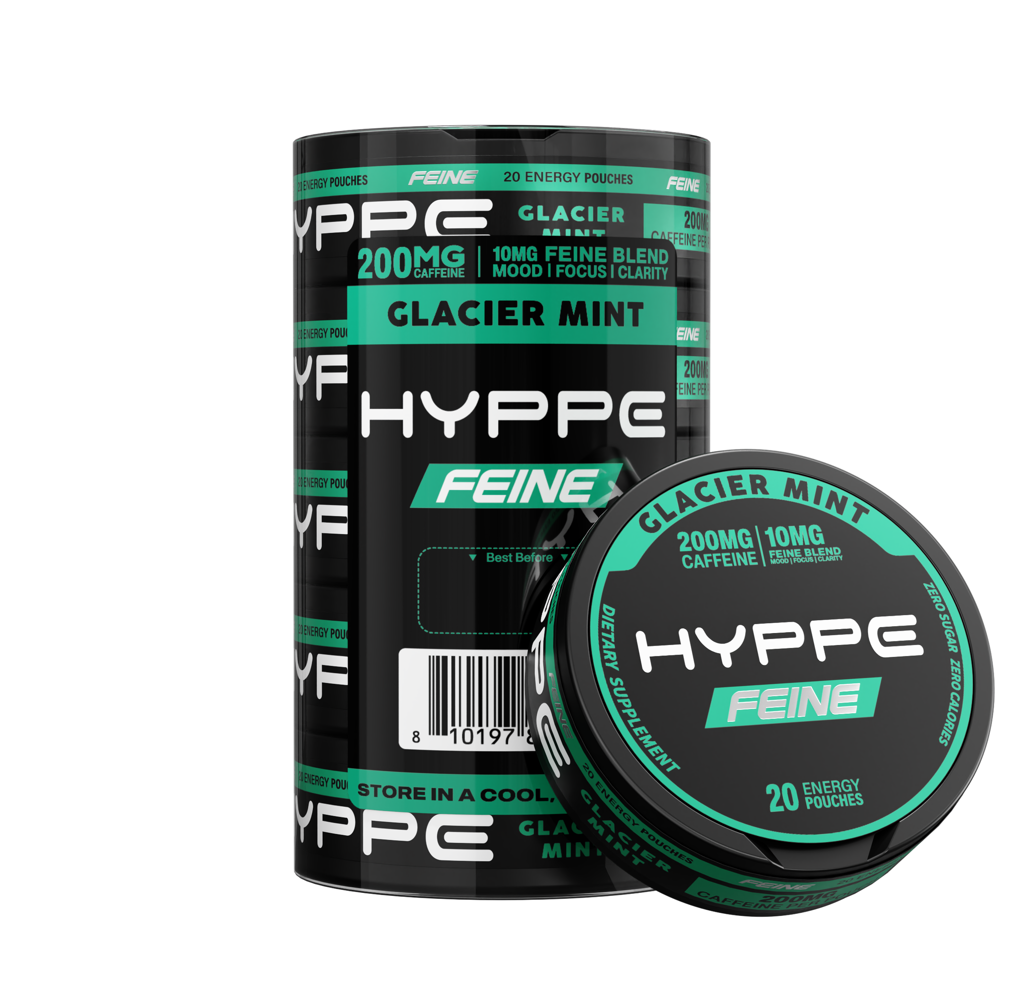 HYPPE FEINE energy pouches 200mg caffeine — view 13