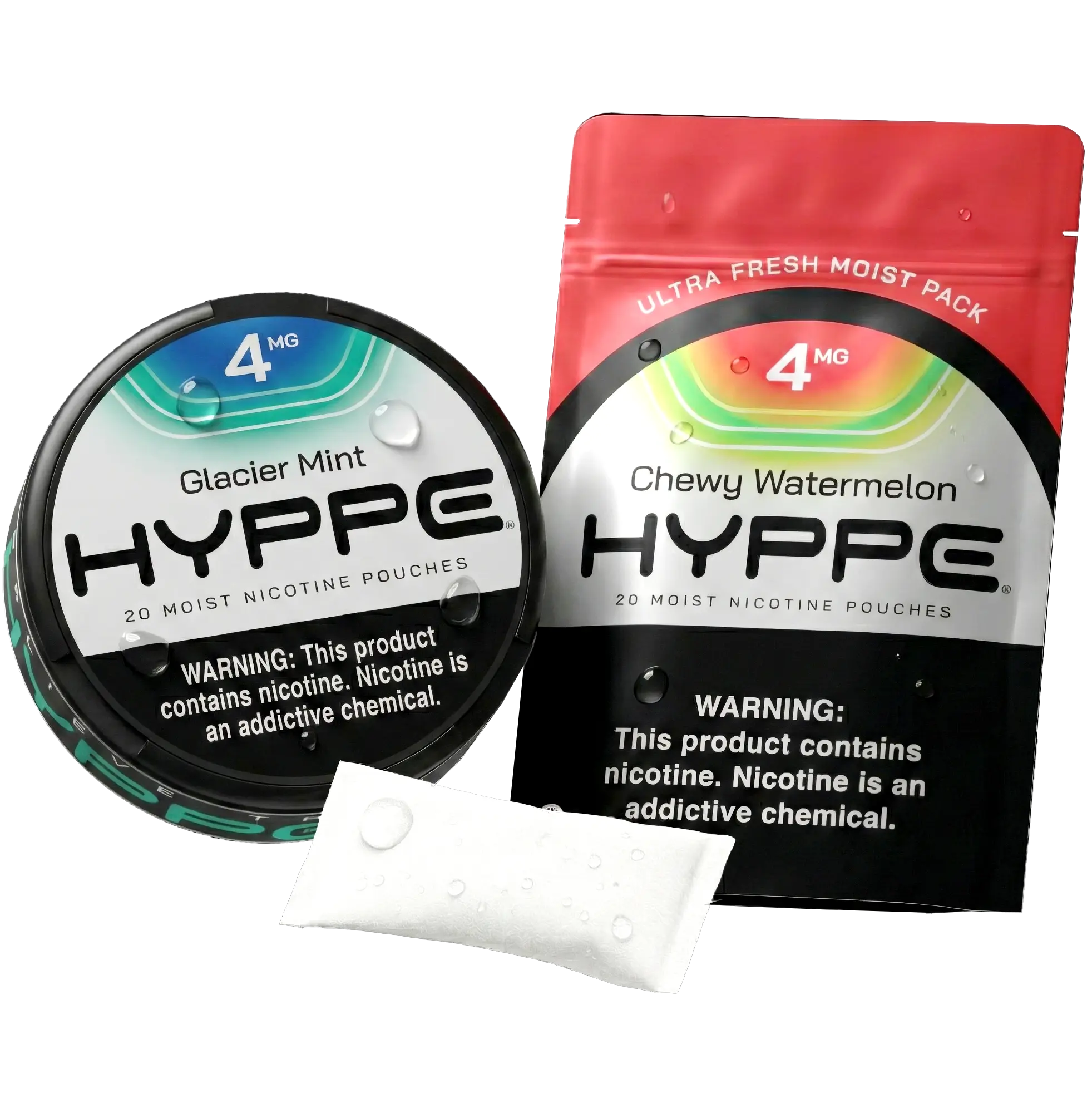 HYPPE moist nicotine pouches tobacco-free